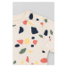 Dětské bavlněné tričko s dlouhým rukávem zippy béžová barva