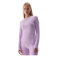 Dámské termo triko s dlouhým rukávem 4F SEAMLESS UNDERWEAR-WAW24USEAF152-52S-LIGHT VIOLET