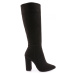 DGN 02 Women's Heeled Boots Black Suede