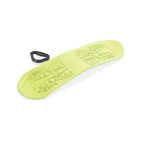 KUBIsport snowboard dětský plastový, limetkový