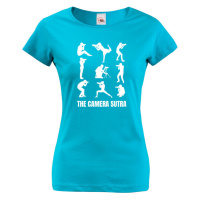 Dámské tričko s vtipným potiskem The camera sutra - tričko pro fotografy