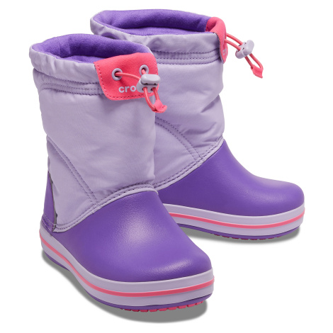 Crocs Crocband LodgePoint Boot K Lavender/Neon Purple C7 | Modio.cz