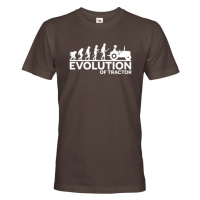 Pánské tričko pro traktoristy s nápisem Evolution of tractor