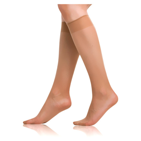 Bellinda DIE PASST KNEE-HIGHS 20 DAY - Women's tights matte knee-high socks - almond