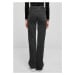 Dámské kalhoty // Urban Classics / Ladies Highwaist Straight Slit Denim Pants bl