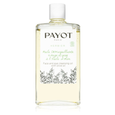 Payot Herbier Huile Démaquillante Visage & Yeux čisticí olej pro oči, rty a pleť s olivovým olej