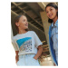 Krémové holčičí tričko z čisté bavlny Marks & Spencer