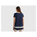 Benetton, Flowy Top With Lace Edge