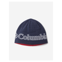 Růžovo-modrá dětská oboustranná vzorovaná zimní čepice Columbia Youth Urbanization Mix