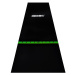 Pryžový koberec se zelenou hranicí hodu ONE80 300×90cm, černý