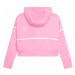 Dětská mikina Karl Lagerfeld růžová barva, s kapucí, hladká