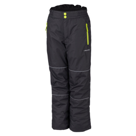 Lewro SEVIL Dětské rostoucí lyžařské kalhoty, černá, velikost