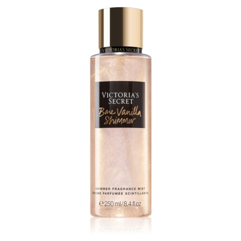 Victoria's Secret Bare Vanilla Shimmer tělový sprej se třpytkami pro ženy 250 ml
