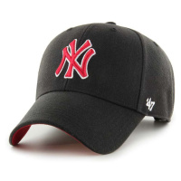 Čepice z vlněné směsi 47brand MLB New York Yankees černá barva, s aplikací