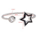 Anna Grace prstýnek Silver Sparkle Crystal Star 46 - 18 mm