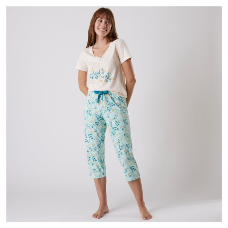 3/4 pyžamové kalhoty s potiskem květin Blancheporte