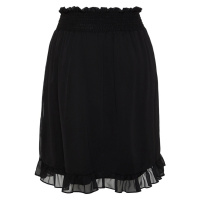 Trendyol Curve Black Chiffon Mini Skirt