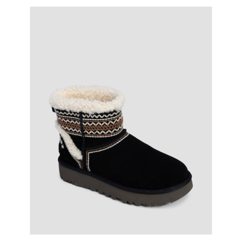 Dámské Boty Ugg Classic Mini Atherson V Černé Barvě