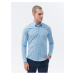 Světle modrá pánská košile Ombre Clothing K603