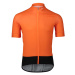 POC Cyklistický dres s krátkým rukávem - ESSENTIAL ROAD - černá/oranžová