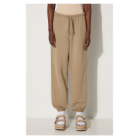 Bavlněné tepláky Puma Better Classics Sweatpants béžová barva, 624234