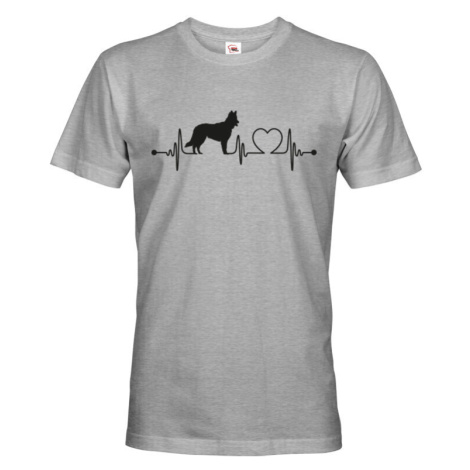 Pánské tričko pro milovníky zvířat - Chodský pes tep BezvaTriko