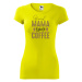 DOBRÝ TRIKO Dámské tričko Grand Mama loves COFFEE