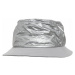 Crinkled Paper Bucket Hat - silver