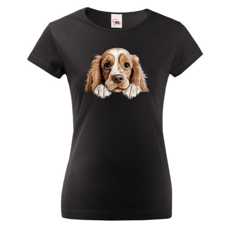 Dámské tričko Americký kokršpaněl - tričko pro milovníky psů BezvaTriko