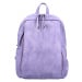 Stylový dámský koženkový kabelko/batoh Cedra, fialová