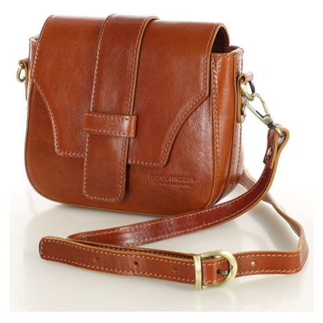 Kožená crossbody kabelka Kabelky od Hraběnky BRESCIA; velbloud