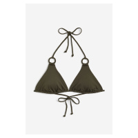 H & M - Vyztužená bikinová podprsenka - zelená