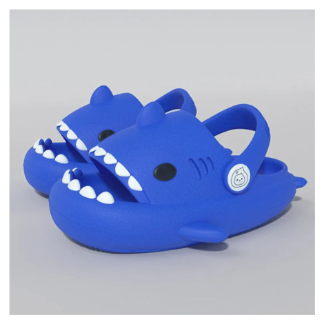 Letní dětské pantofle ve tvaru žraloka s měkkou podrážkou