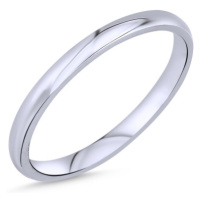 OLIVIE Úzký snubní stříbrný prsten 7139