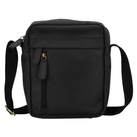 Pánská kožená crossbody Danny, černá Bellugio