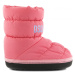 Sněhule dsquared2 logo print puffy nylon snow boots růžová