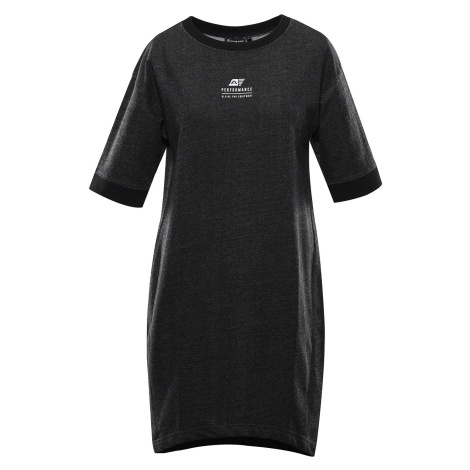 Dámské bavlněné šaty Alpine Pro LIAWA - černá