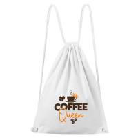 DOBRÝ TRIKO Bavlněný batoh Coffee queen Barva: Bílá