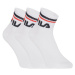 FILA-F9398 SOCKS QUARTER PLAIN - WHITE 3 PACK Bílá