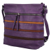 Trendová dámská kabelka přes rameno Calanthe, fialová