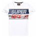 Superdry DOWNHILL PHOTOGRAPHIC TEE Pánské tričko, bílá, velikost