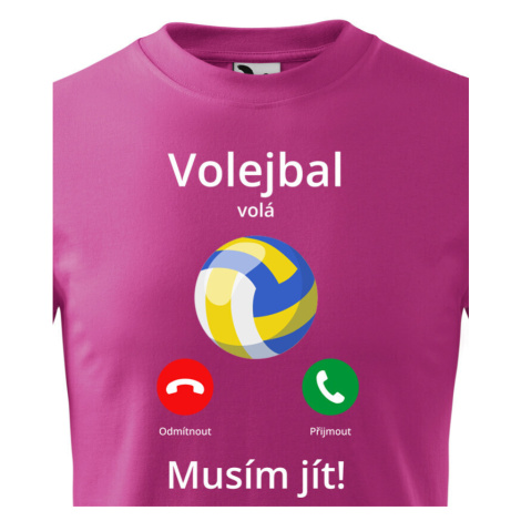 Dětské tričko Volejbal volá Musím jít! - skvělý dárek pro milovníky volejbalu BezvaTriko