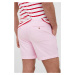 Bavlněné šortky Polo Ralph Lauren pánské, růžová barva