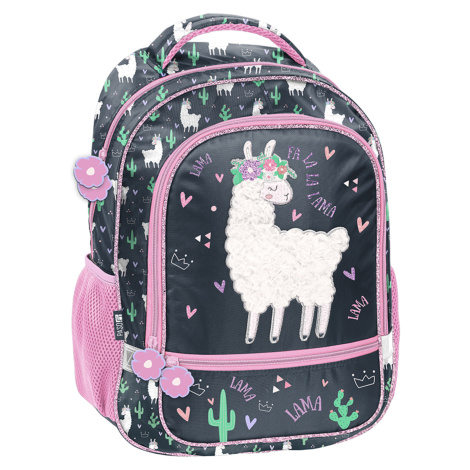 Paso Školní batoh Lama růžový