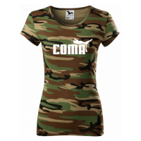 ★ Dámské tričko s oblíbeným motivem Coma - vtipná parodie na značku Puma