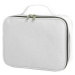 Malý kufřík do ruky se stříbrným zipem 23 x 8 x 17 cm