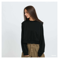 Urban Classics Ladies Padded Shoulder Modal Terry Crewneck Black