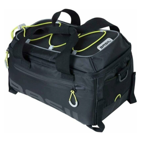 Basil Miles Trunk Taška na nosič Black/Lime 7 L