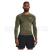 Under Armour pánské tréninkové tričko s dlouhým rukávem Ua HG Armour Comp LS marine od green/whi