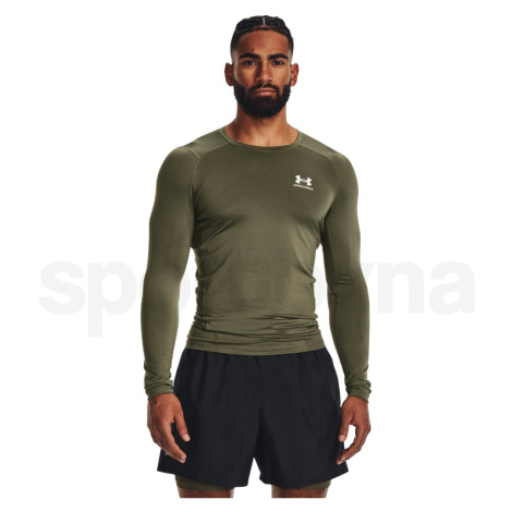 Under Armour pánské tréninkové tričko s dlouhým rukávem Ua HG Armour Comp LS marine od green/whi